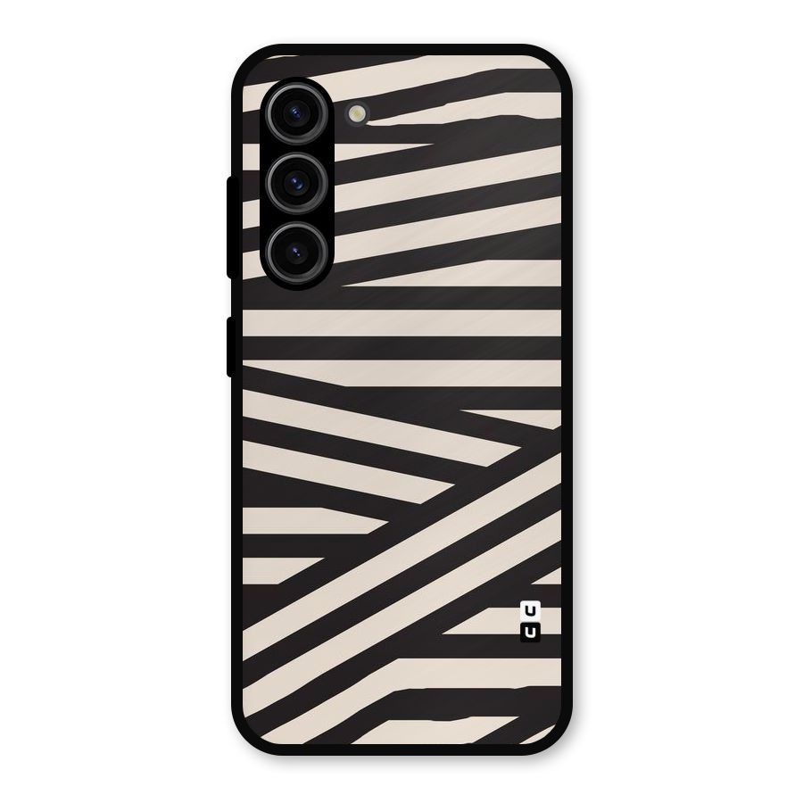 Monochrome Lines Metal Back Case for Galaxy S23