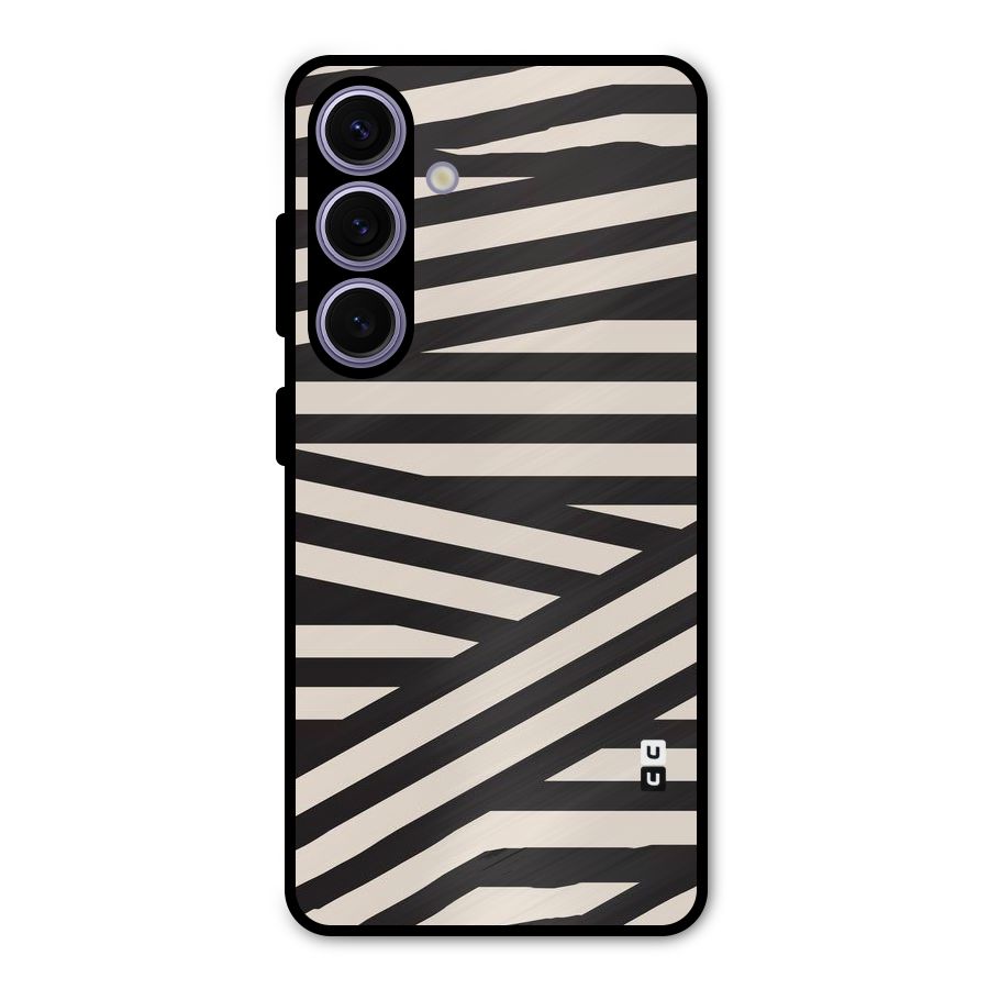 Monochrome Lines Metal Back Case for Galaxy S24