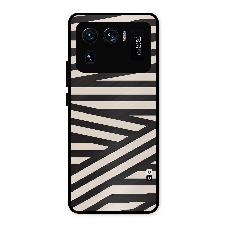 Monochrome Lines Metal Back Case for Mi 11 Ultra