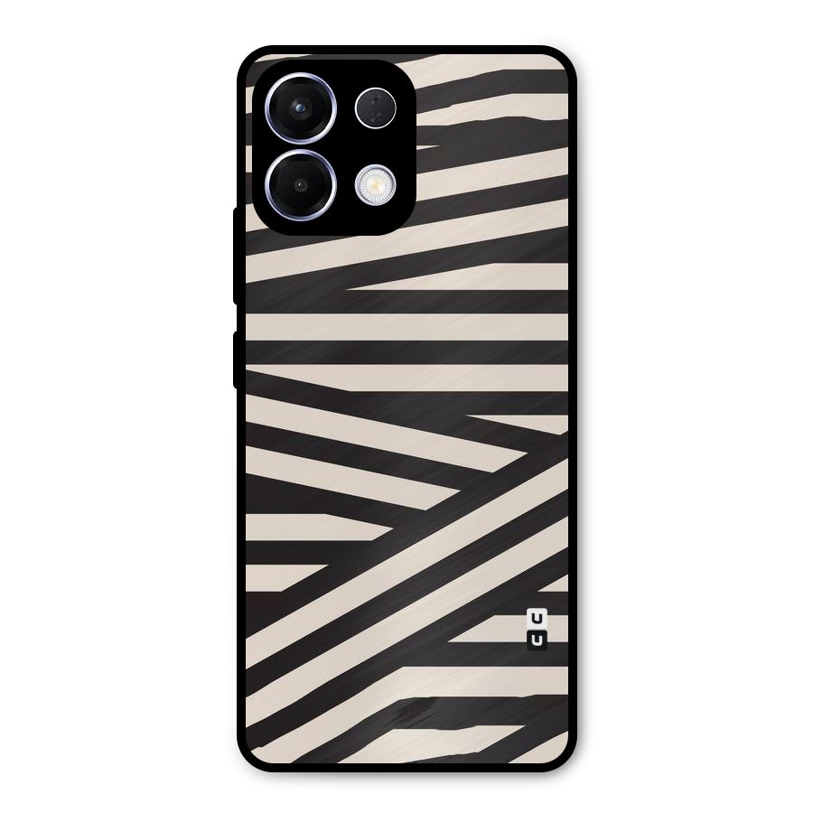 Monochrome Lines Metal Back Case for Oppo K13