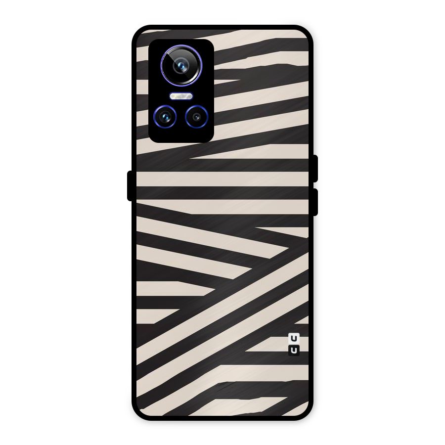 Monochrome Lines Metal Back Case for Realme GT Neo 3