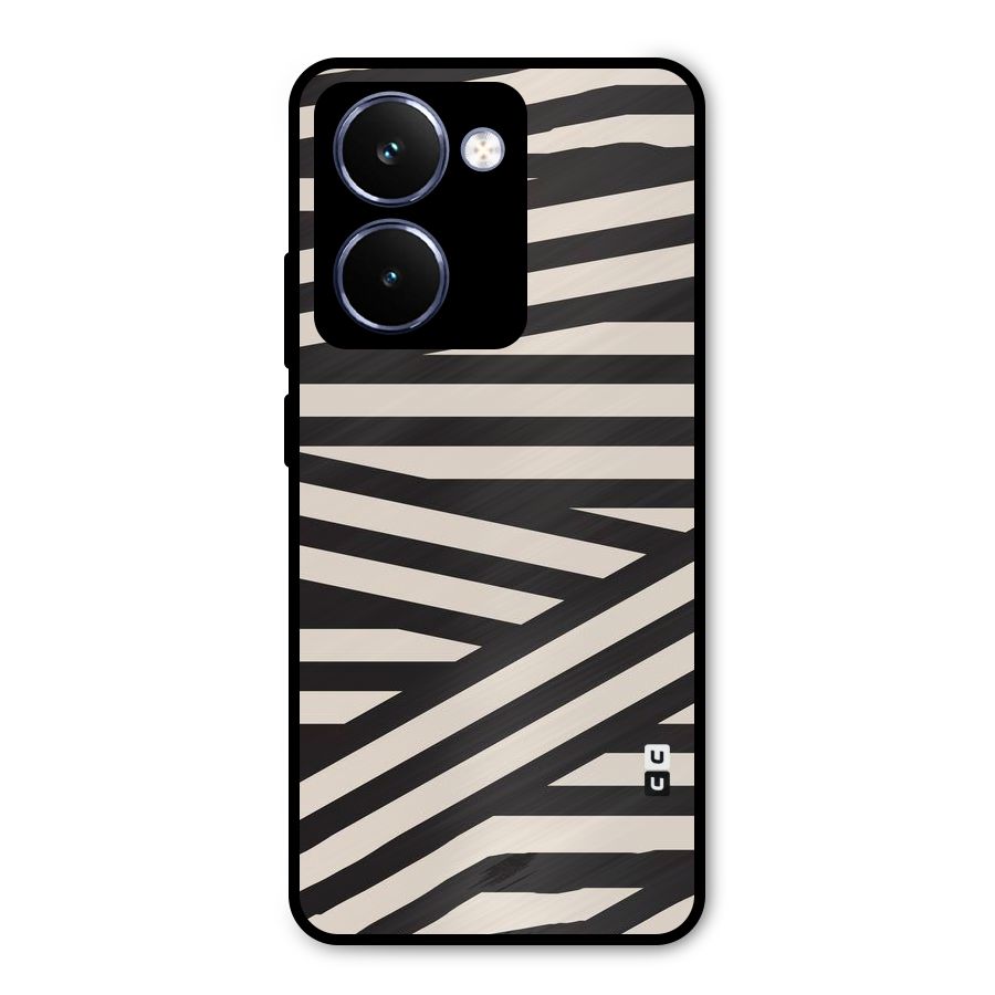 Monochrome Lines Metal Back Case for Realme P3 Ultra