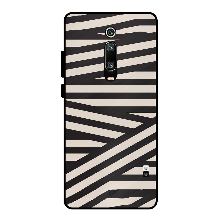 Monochrome Lines Metal Back Case for Redmi K20