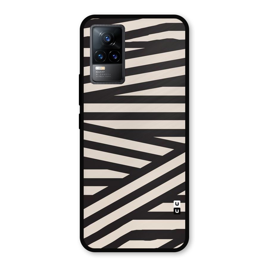 Monochrome Lines Metal Back Case for Vivo Y73