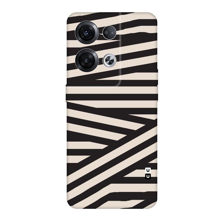 Monochrome Lines Original Polycarbonate Back Case for Oppo Reno8 Pro 5G