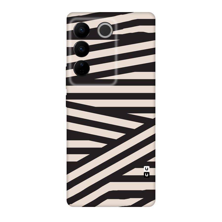 Monochrome Lines Original Polycarbonate Back Case for Vivo V27