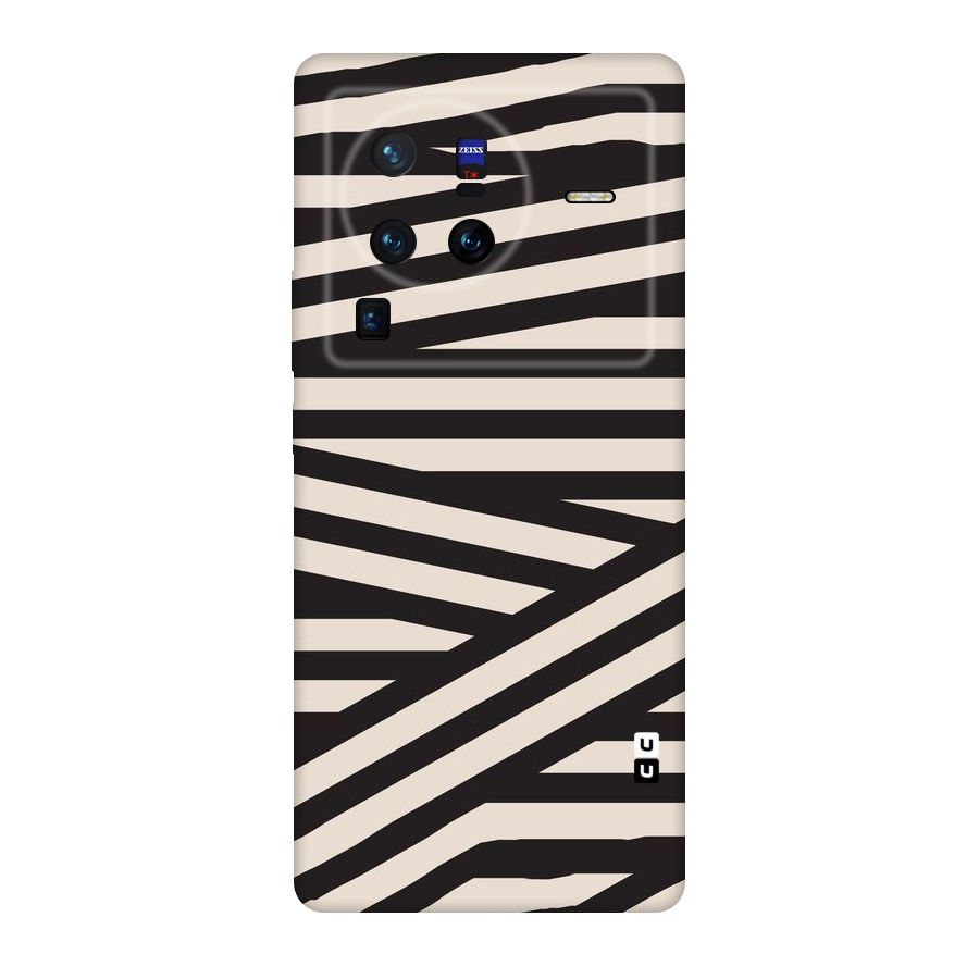 Monochrome Lines Original Polycarbonate Back Case for Vivo X80