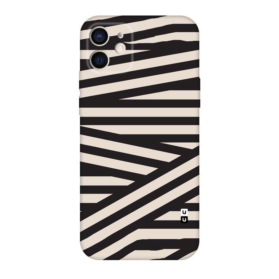 Monochrome Lines Original Polycarbonate Back Case for iPhone 12