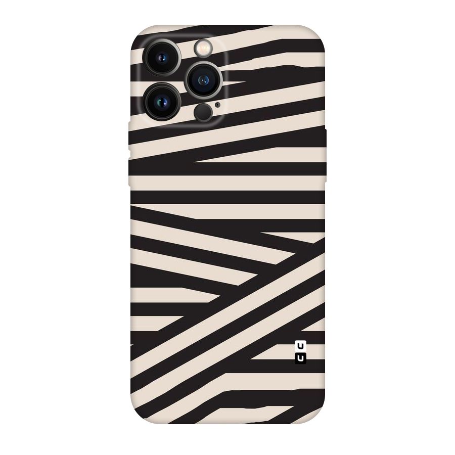 Monochrome Lines Original Polycarbonate Back Case for iPhone 13 Pro Max