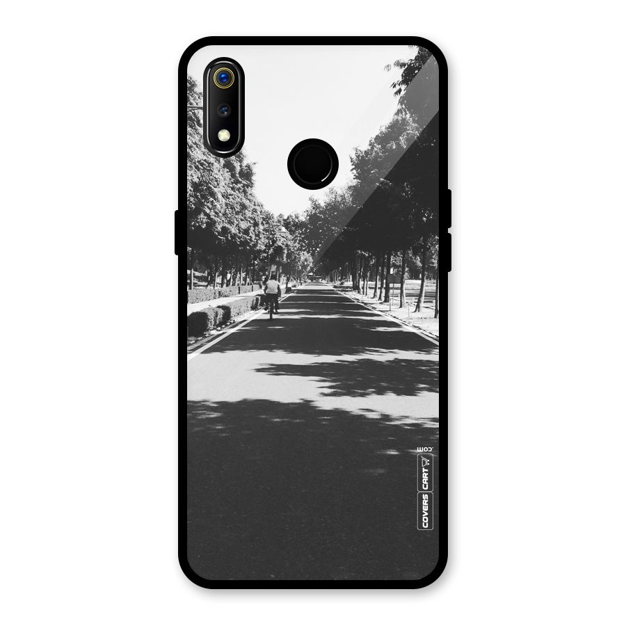 Monochrome Path Glass Back Case for Realme 3i