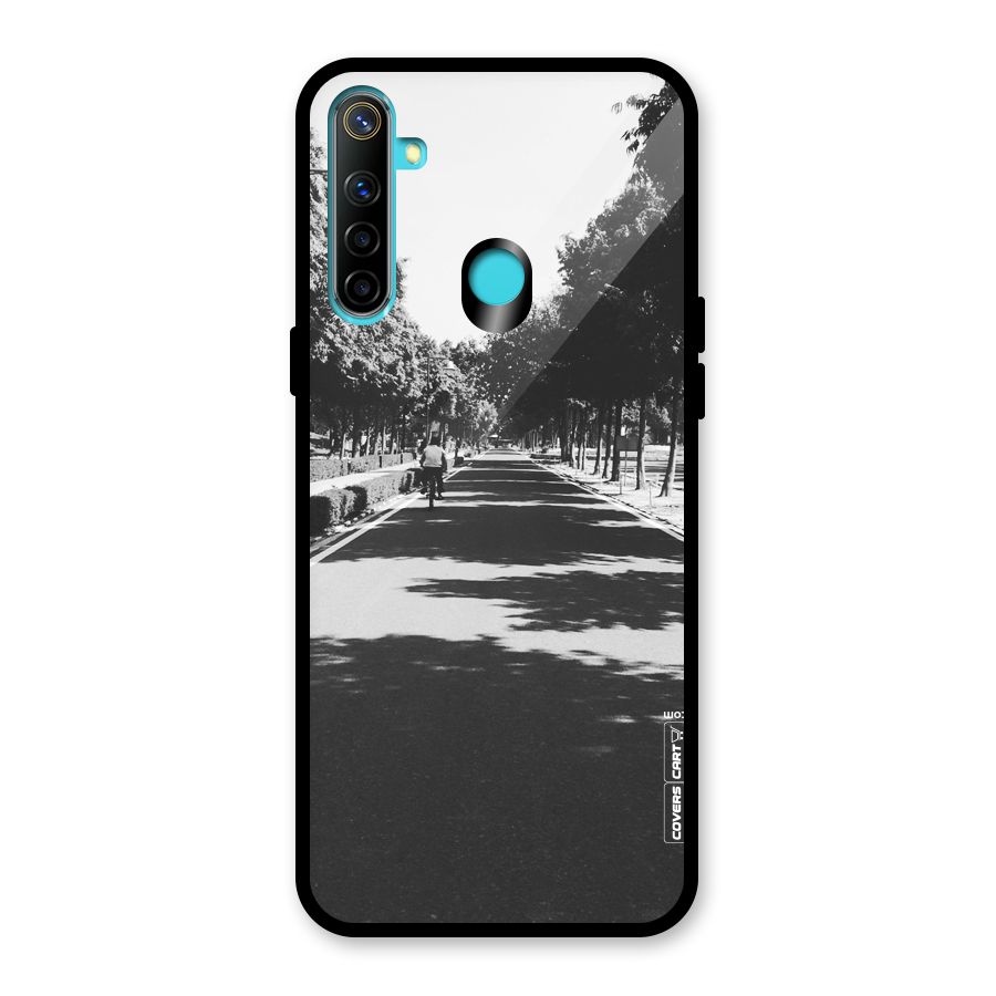Monochrome Path Glass Back Case for Realme 5i