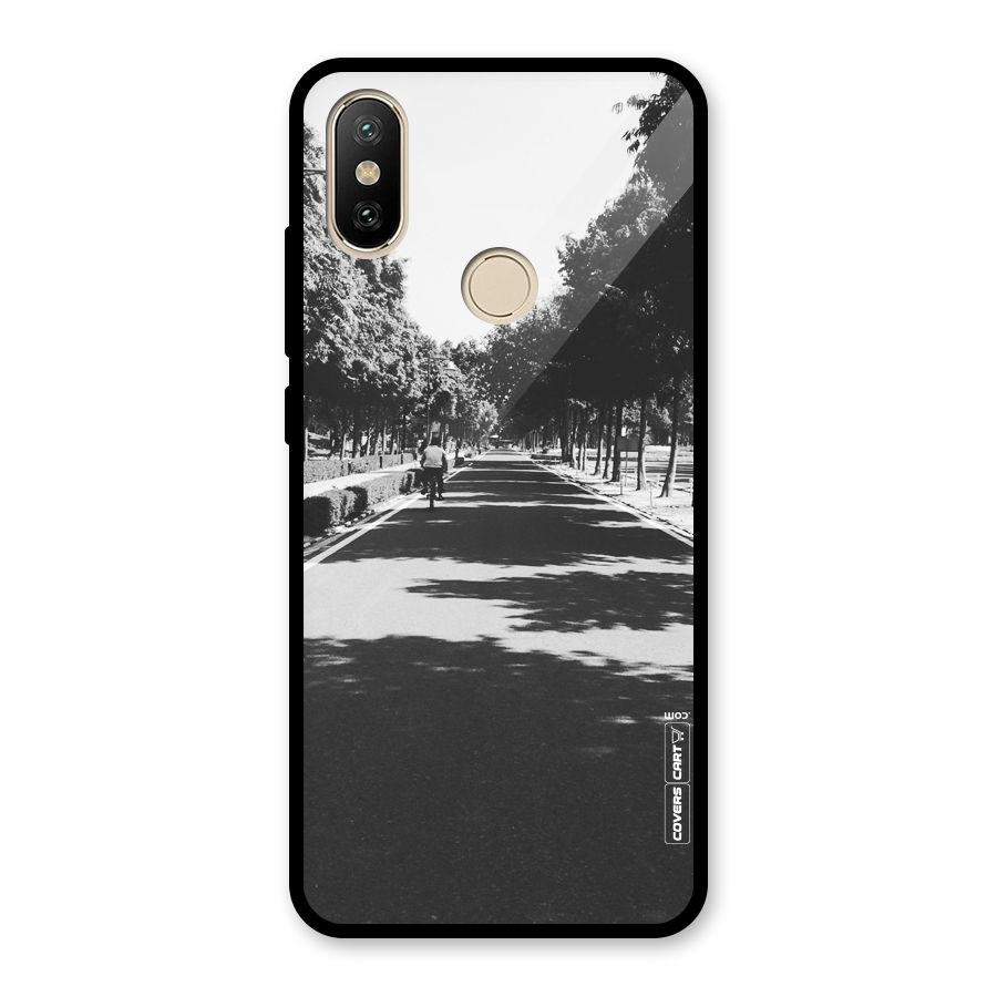 Monochrome Path Glass Back Case for Redmi A2