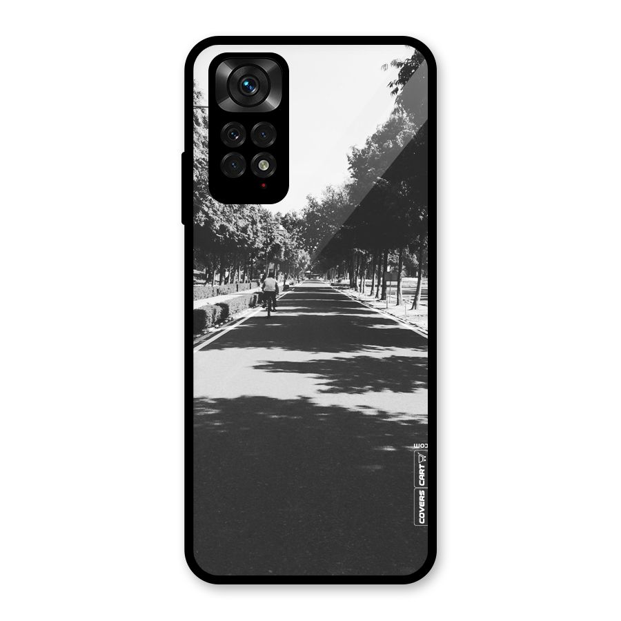 Monochrome Path Glass Back Case for Redmi Note 11S