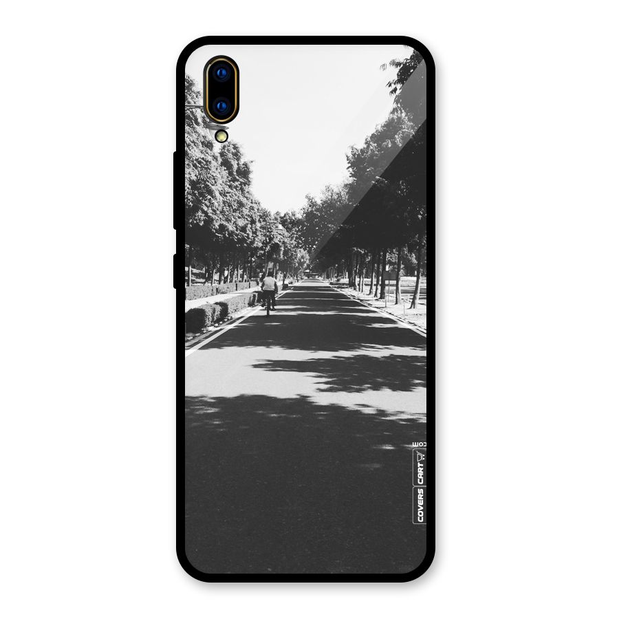 Monochrome Path Glass Back Case for Vivo V11 Pro