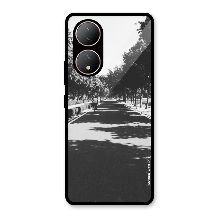Monochrome Path Glass Back Case for Vivo Y100A
