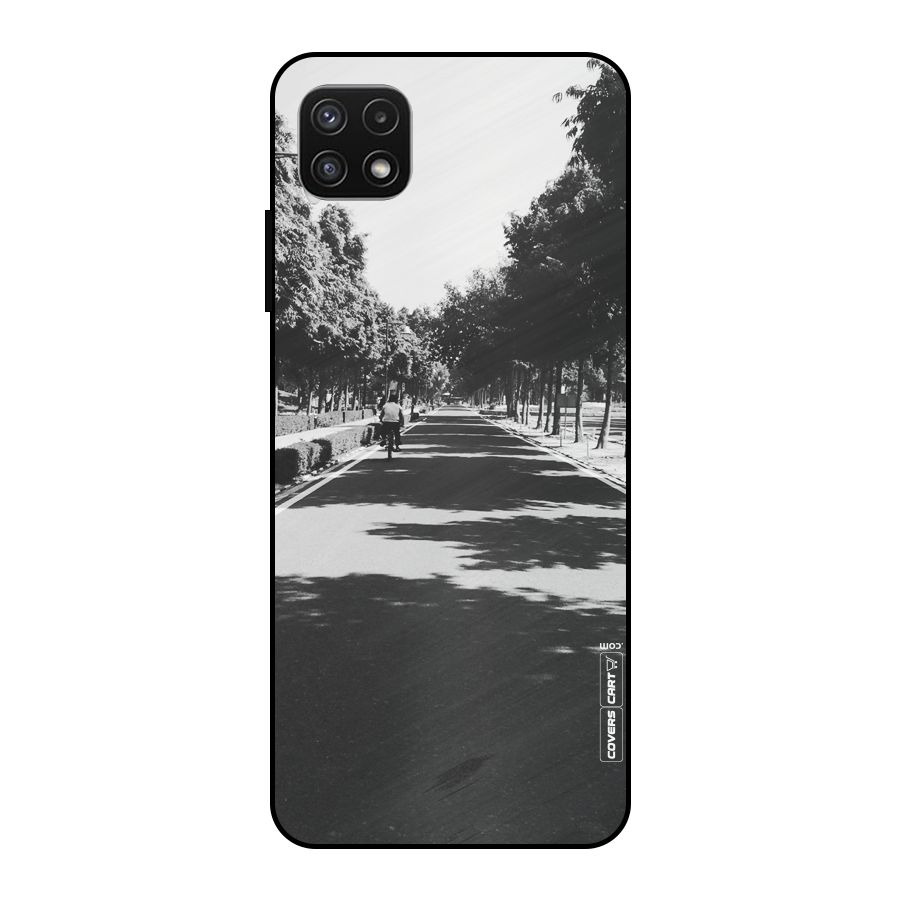 Monochrome Path Metal Back Case for Galaxy A22 5G