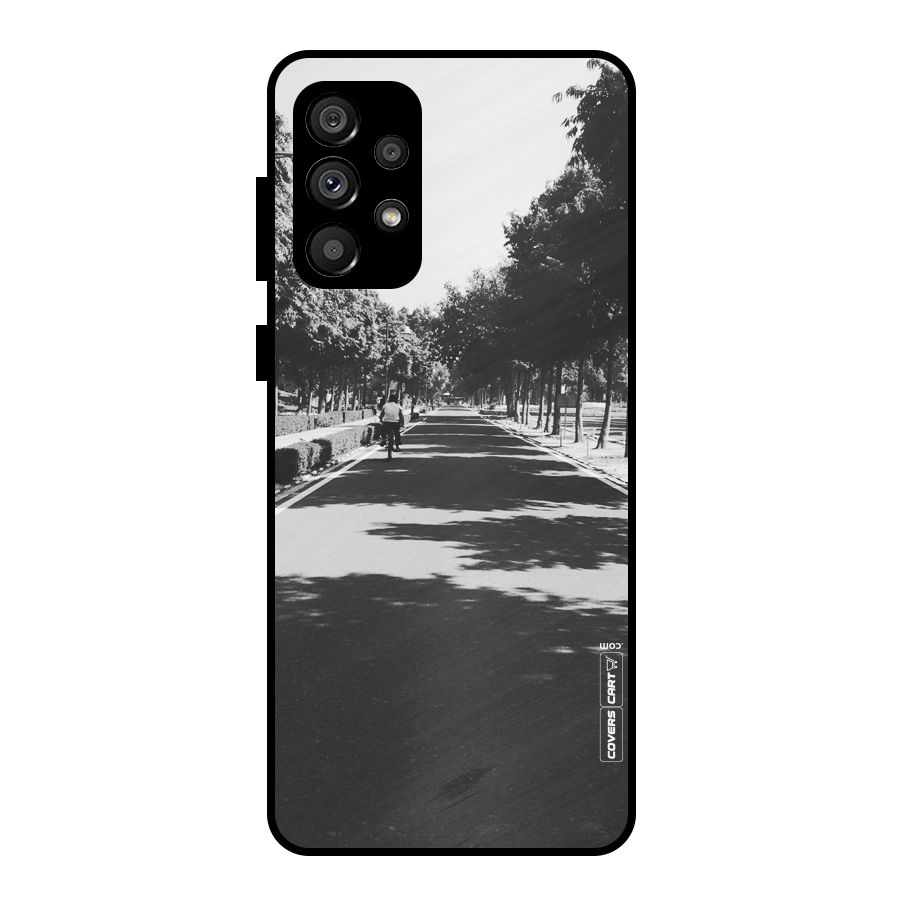 Monochrome Path Metal Back Case for Galaxy A73 5G