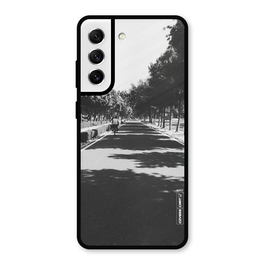 Monochrome Path Metal Back Case for Galaxy S21 FE 5G