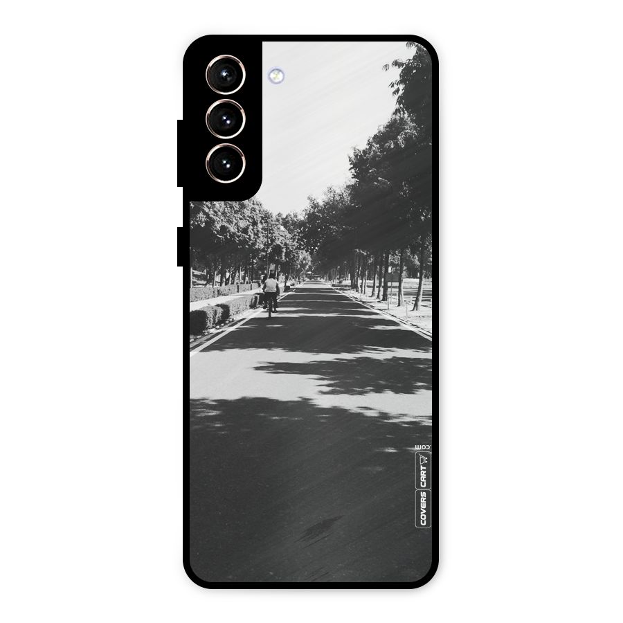 Monochrome Path Metal Back Case for Galaxy S21 Plus