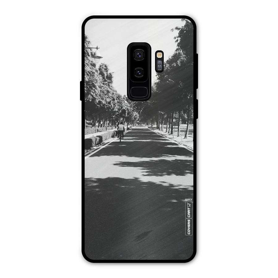 Monochrome Path Metal Back Case for Galaxy S9 Plus
