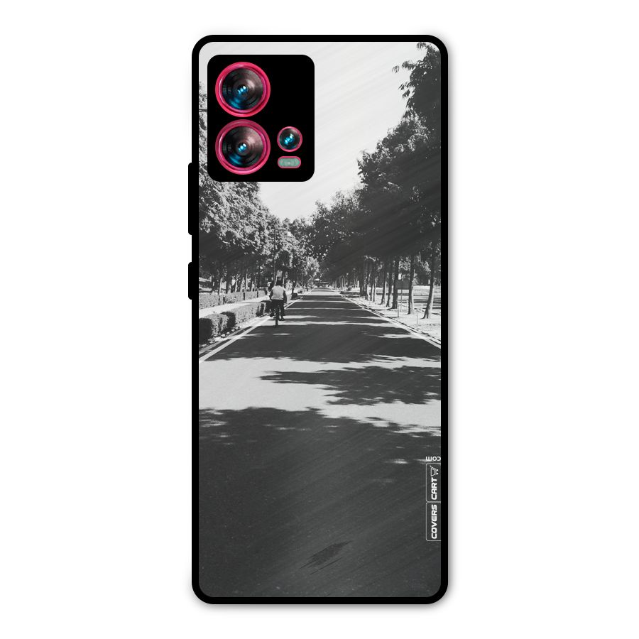 Monochrome Path Metal Back Case for Motorola Edge 30 Fusion