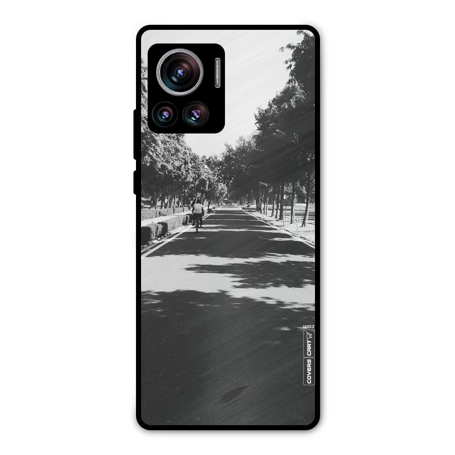 Monochrome Path Metal Back Case for Motorola Edge 30 Ultra