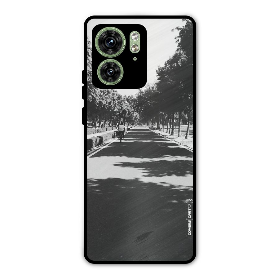 Monochrome Path Metal Back Case for Motorola Edge 40 5G