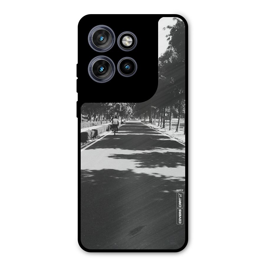 Monochrome Path Metal Back Case for Motorola Edge 50 Neo