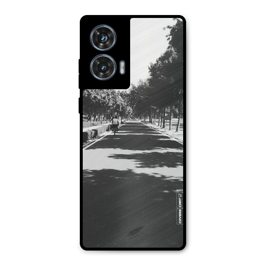 Monochrome Path Metal Back Case for Motorola G96