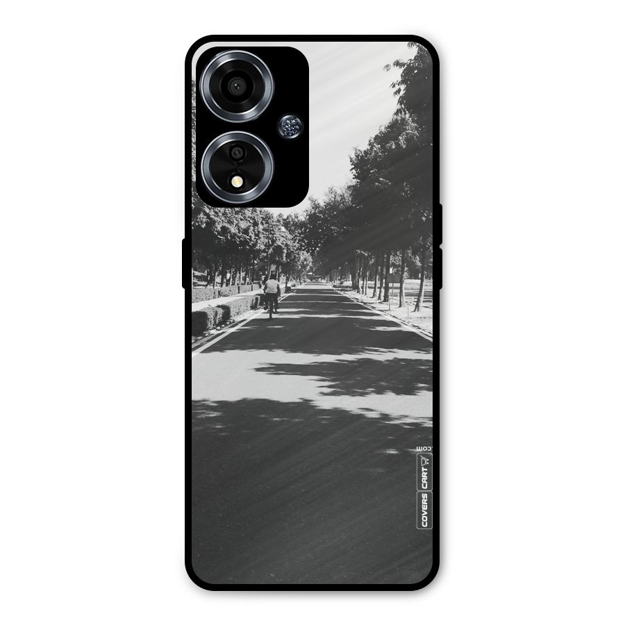 Monochrome Path Metal Back Case for Oppo A59
