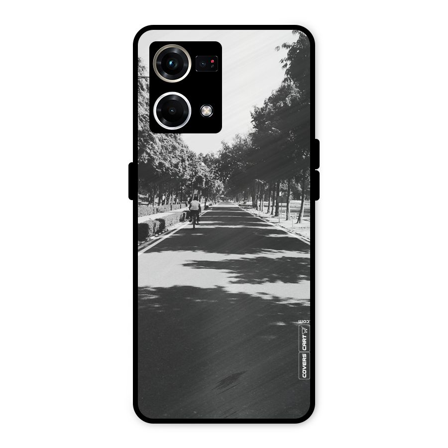 Monochrome Path Metal Back Case for Oppo F21 Pro 4G