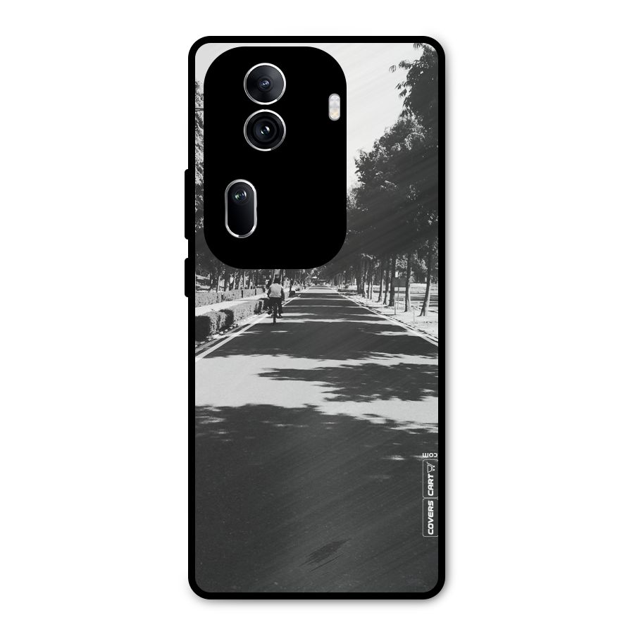 Monochrome Path Metal Back Case for Oppo Reno11 Pro 5G