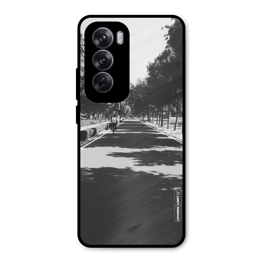 Monochrome Path Metal Back Case for Oppo Reno12 Pro