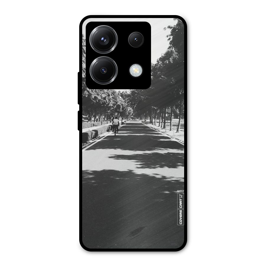 Monochrome Path Metal Back Case for Poco X6
