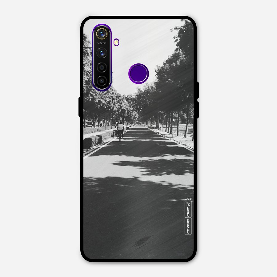 Monochrome Path Metal Back Case for Realme 5 Pro