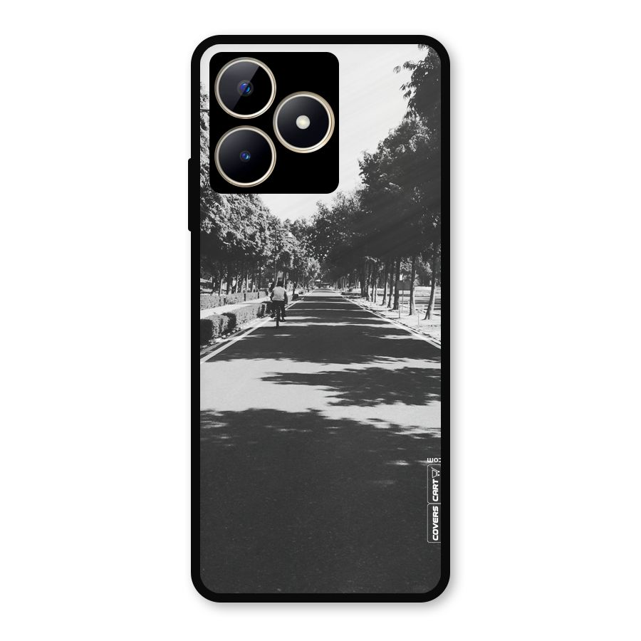 Monochrome Path Metal Back Case for Realme C53