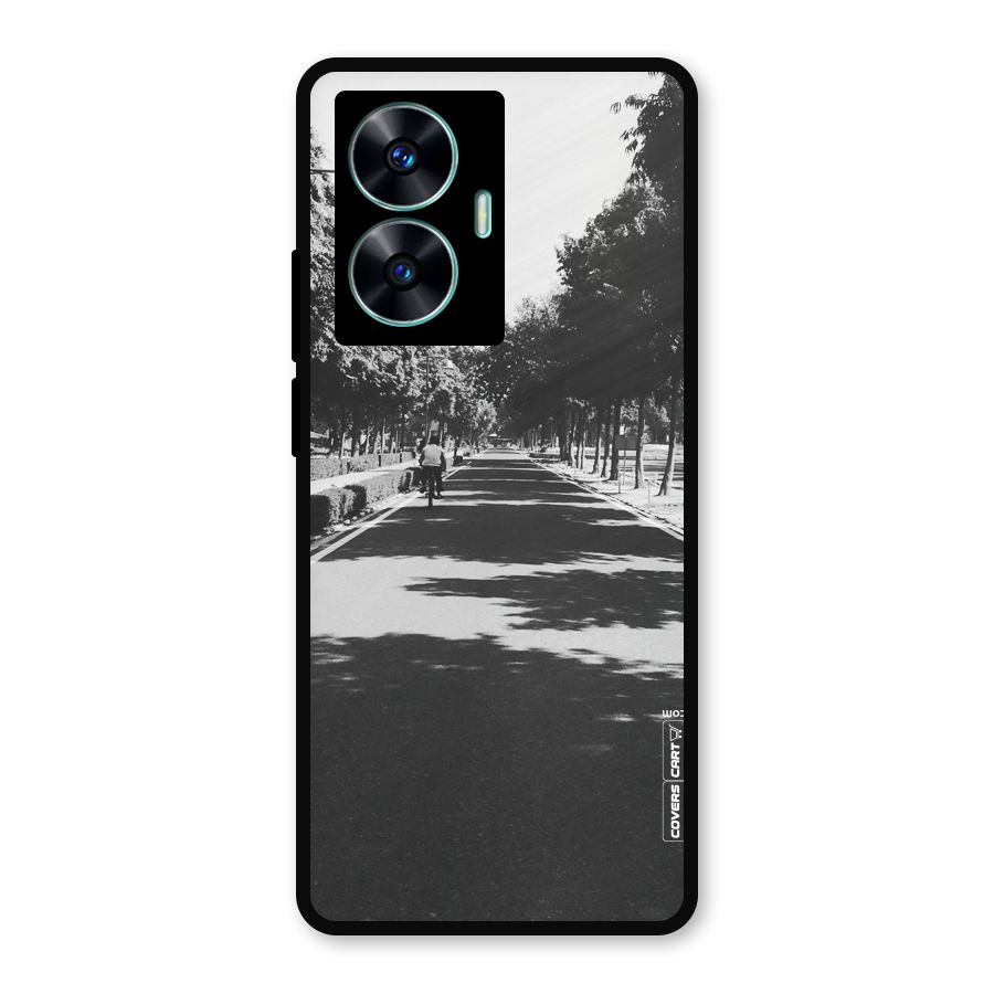 Monochrome Path Metal Back Case for Realme C55
