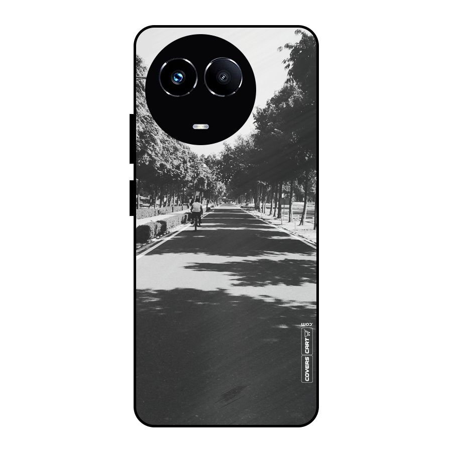 Monochrome Path Metal Back Case for Realme Narzo 60X