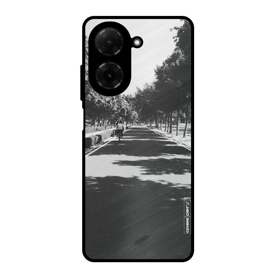 Monochrome Path Metal Back Case for Redmi A5 4G