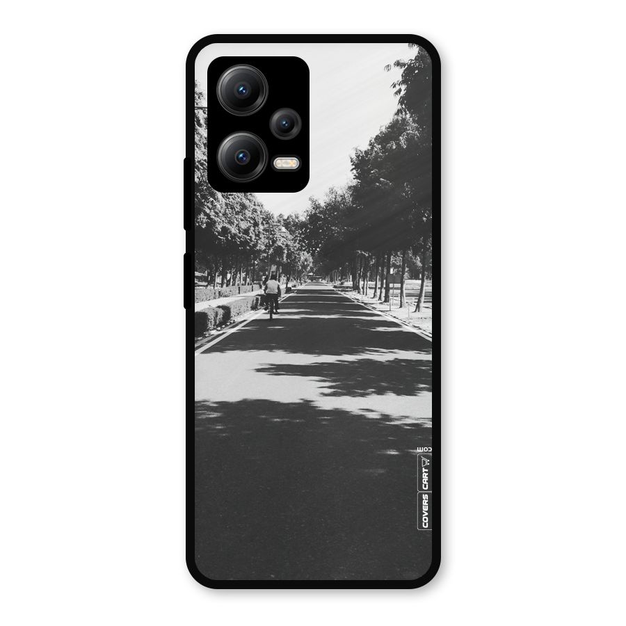 Monochrome Path Metal Back Case for Redmi Note 12 5G