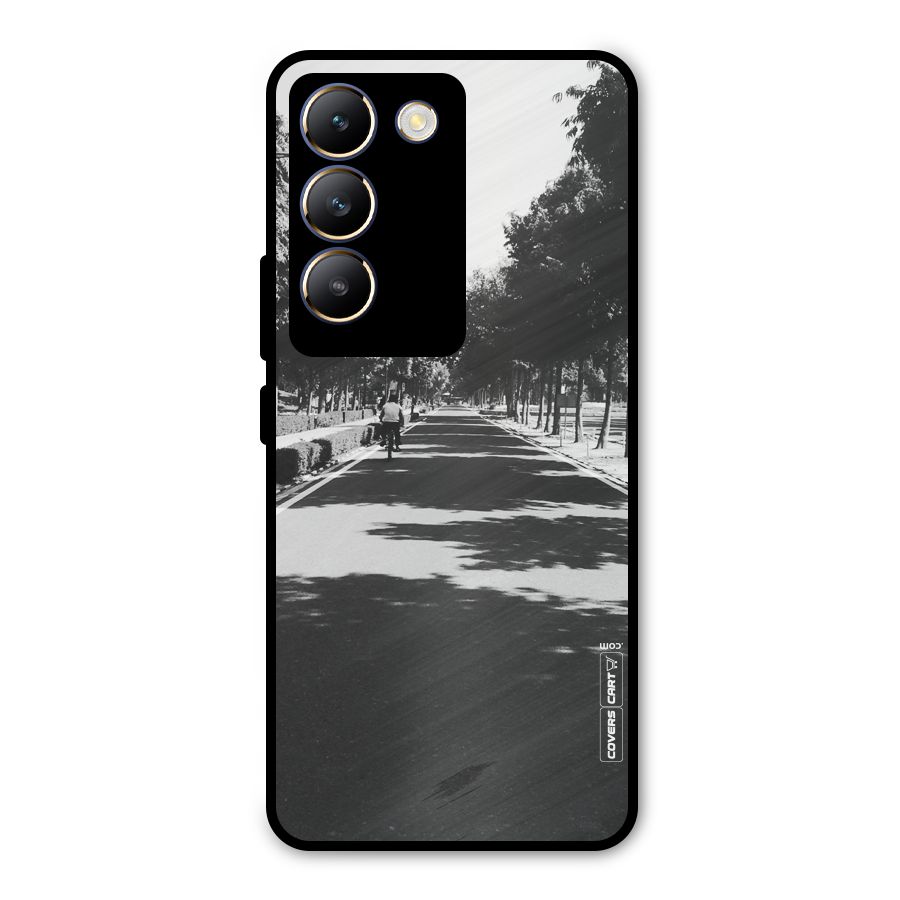Monochrome Path Metal Back Case for Vivo T3 5G