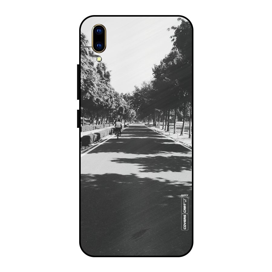 Monochrome Path Metal Back Case for Vivo V11 Pro