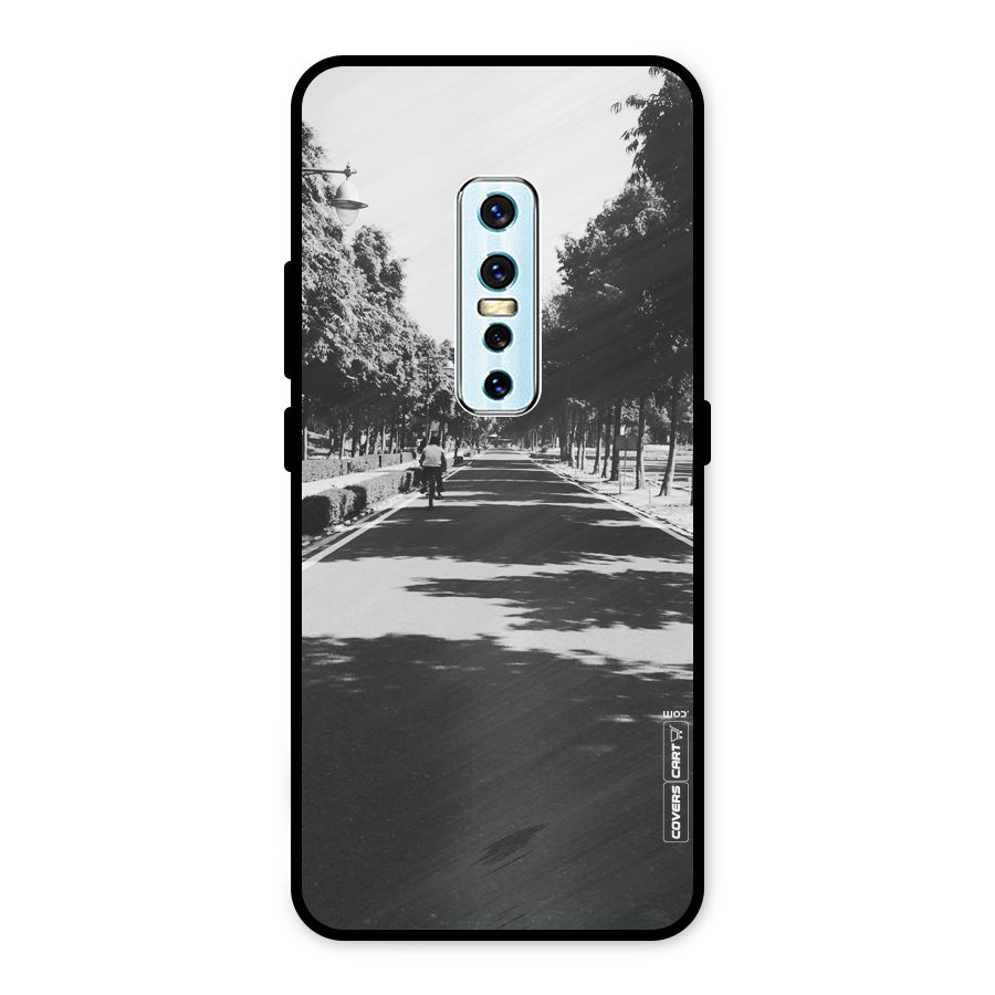 Monochrome Path Metal Back Case for Vivo V17 Pro