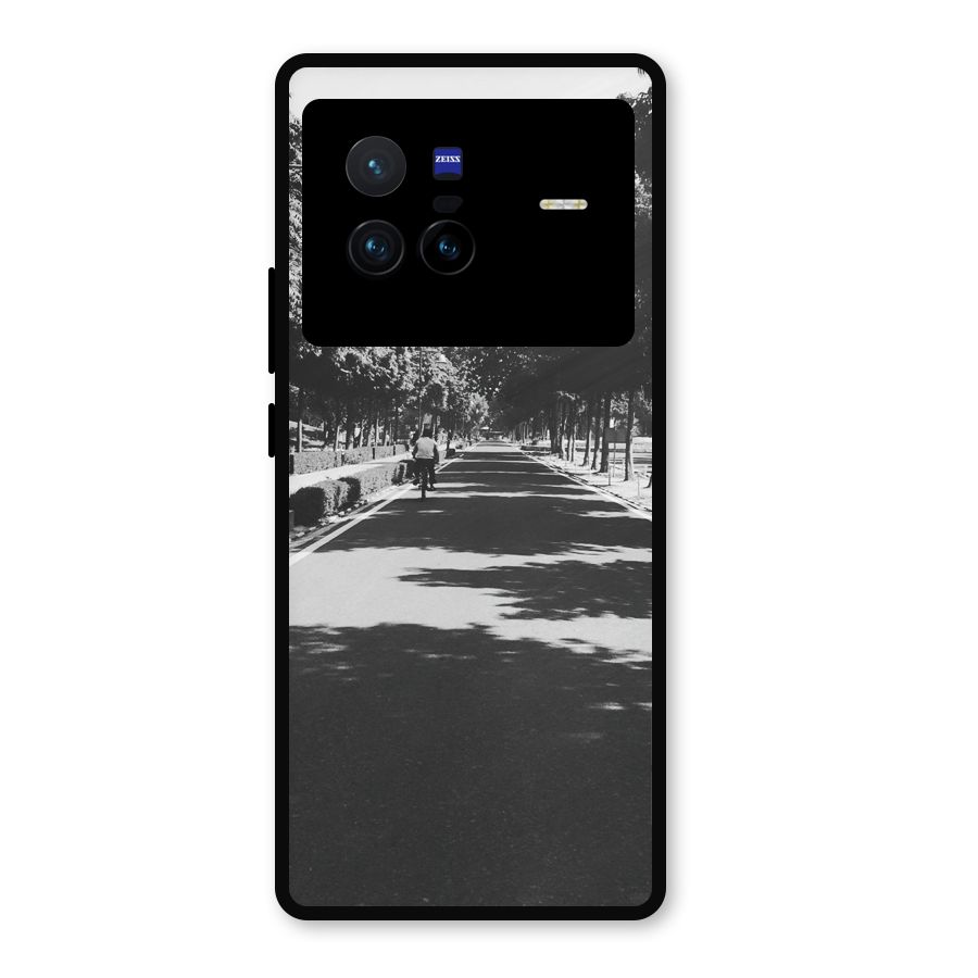 Monochrome Path Metal Back Case for Vivo X80