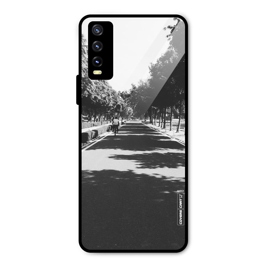 Monochrome Path Metal Back Case for Vivo Y20 2021