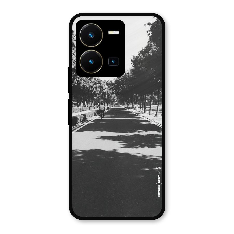 Monochrome Path Metal Back Case for Vivo Y35