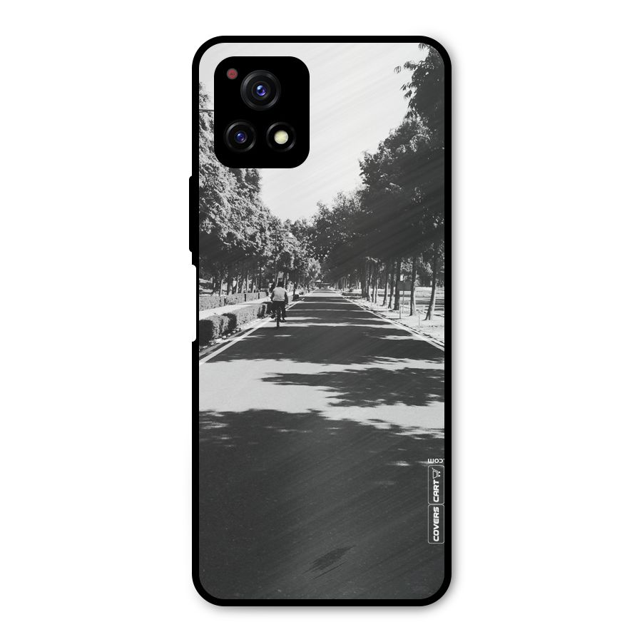 Monochrome Path Metal Back Case for Vivo Y72 5G