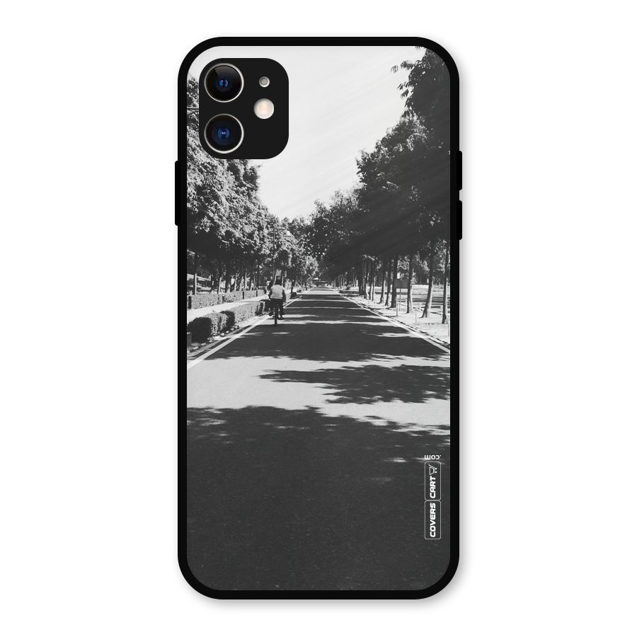 Monochrome Path Metal Back Case for iPhone 11