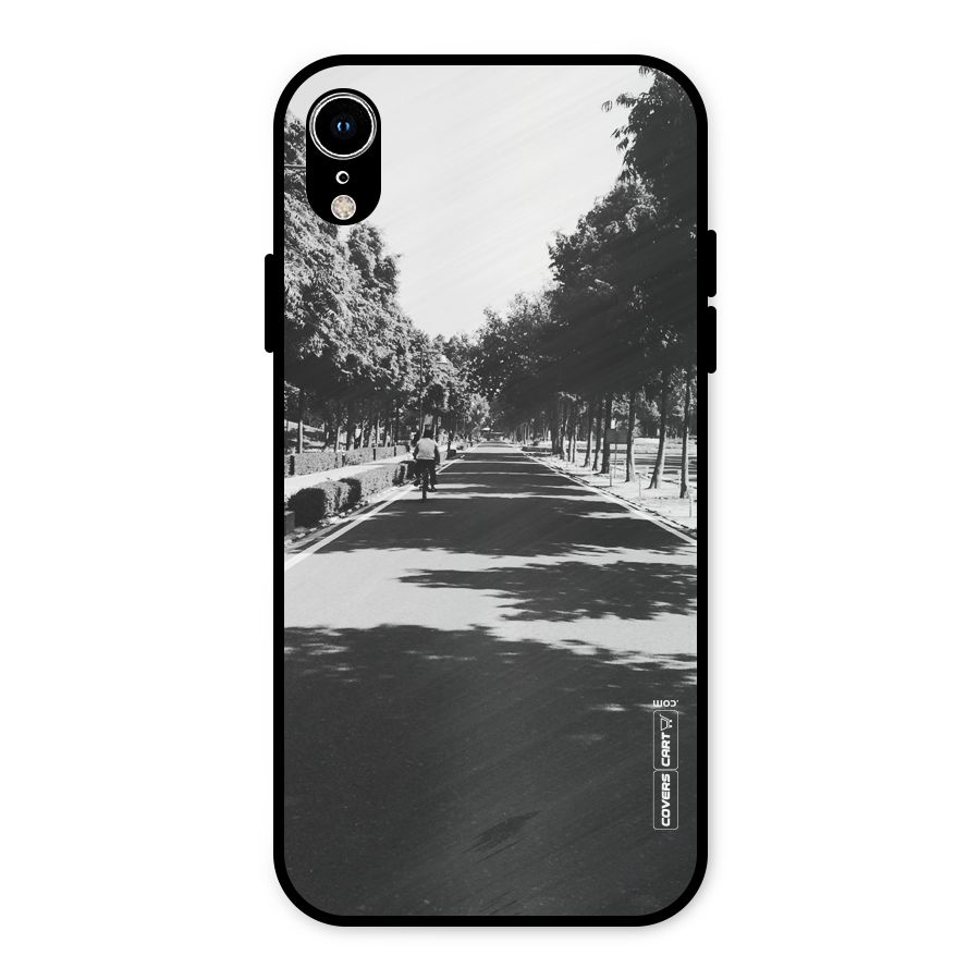 Monochrome Path Metal Back Case for iPhone XR