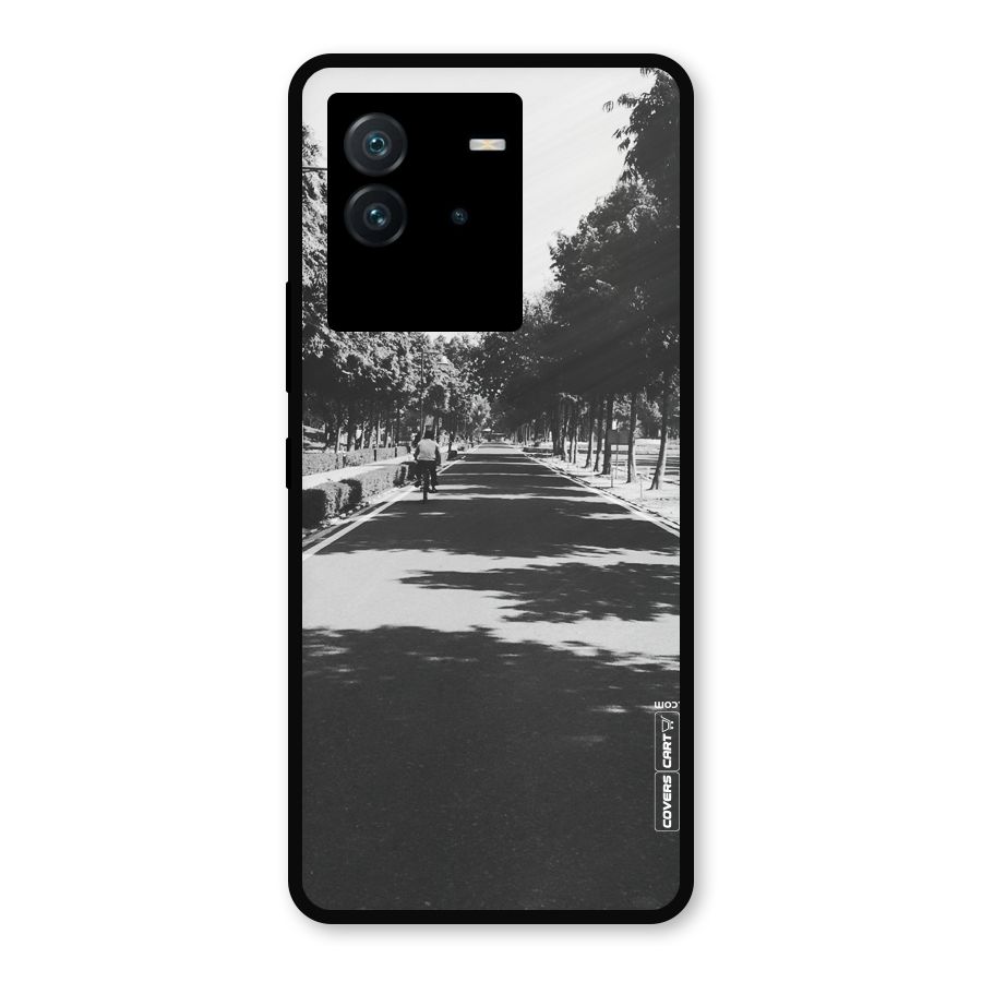 Monochrome Path Metal Back Case for iQOO Neo 6 5G